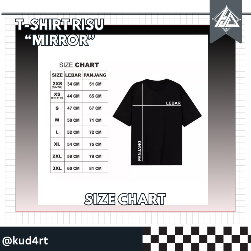 T-Shirt Risu "Mirror" [Kuda]