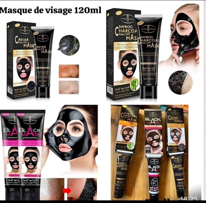 Masque visage au charbon