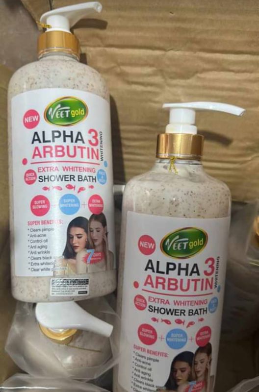 Gel douche  blanchissant