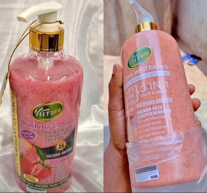 Gel douche  blanchissant