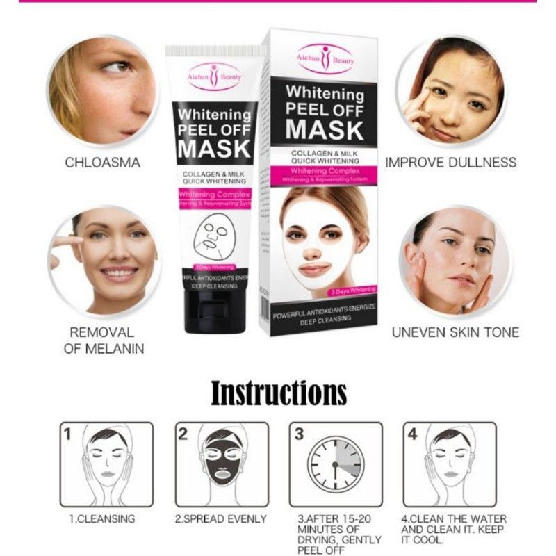 Masque visage au collagène