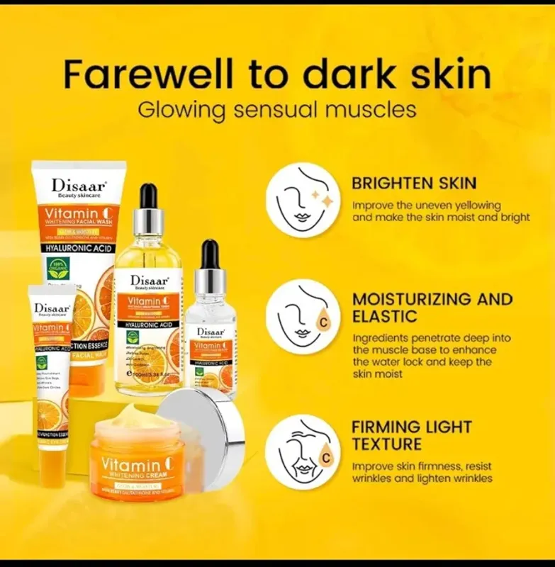 Soin visage à la vitamine C (Coffret 5 pièces) – Disaar