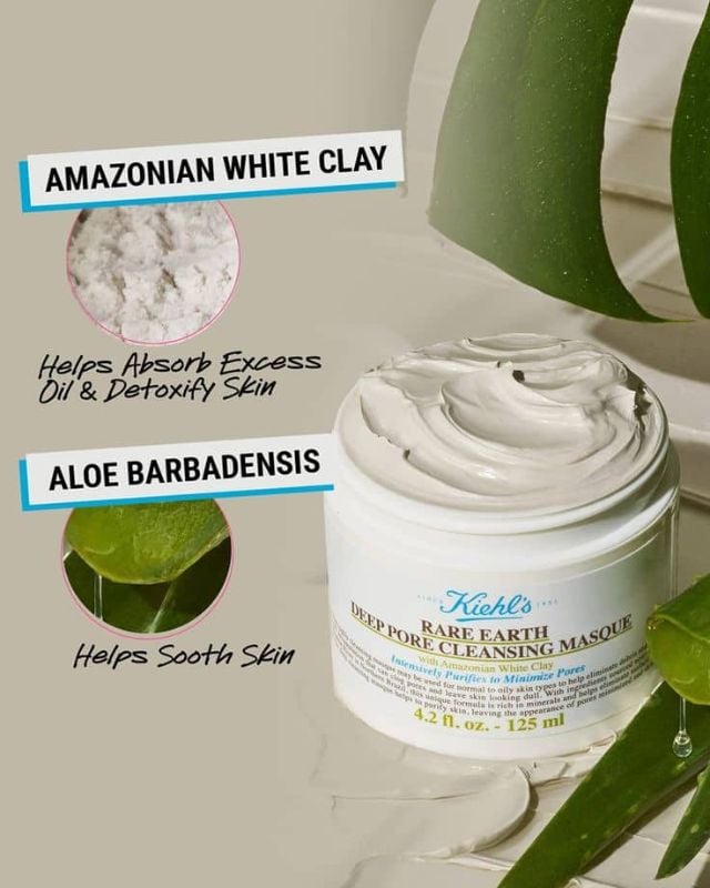 MASQUE À L'ARGILE BLANC D'AMAZONIE