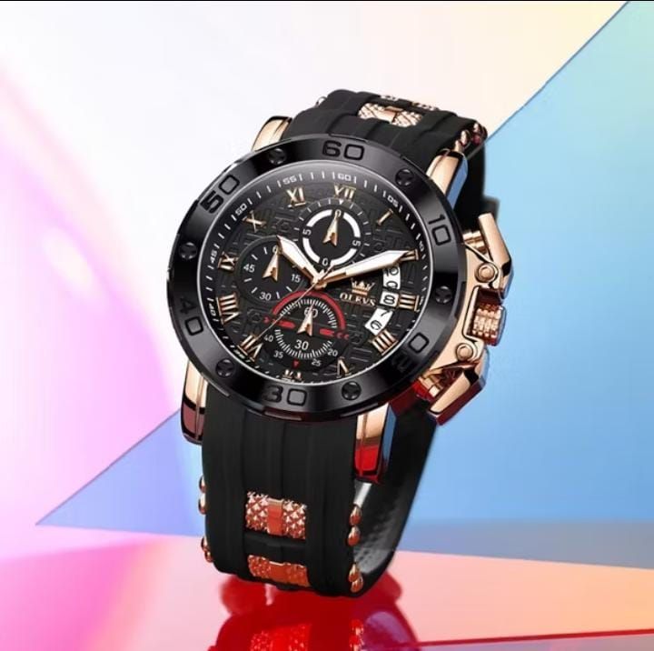 OLEVS JAM TANGAN PRIA AURA GOLD