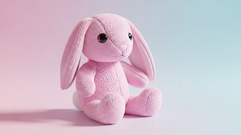 Pink Plush Bunny