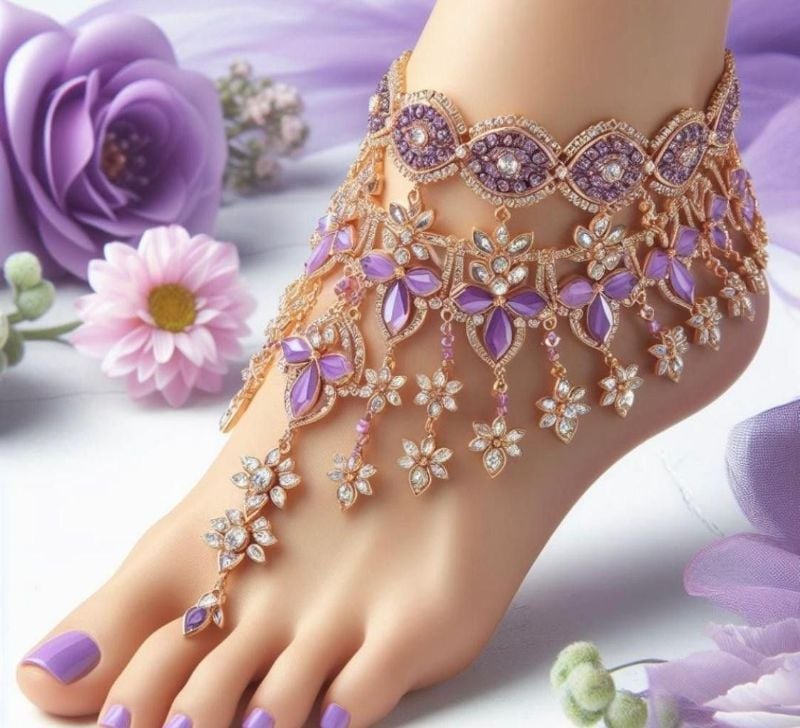 Golden Heart Anklet