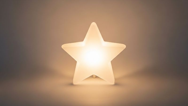 Wooden Base Mini Lamp