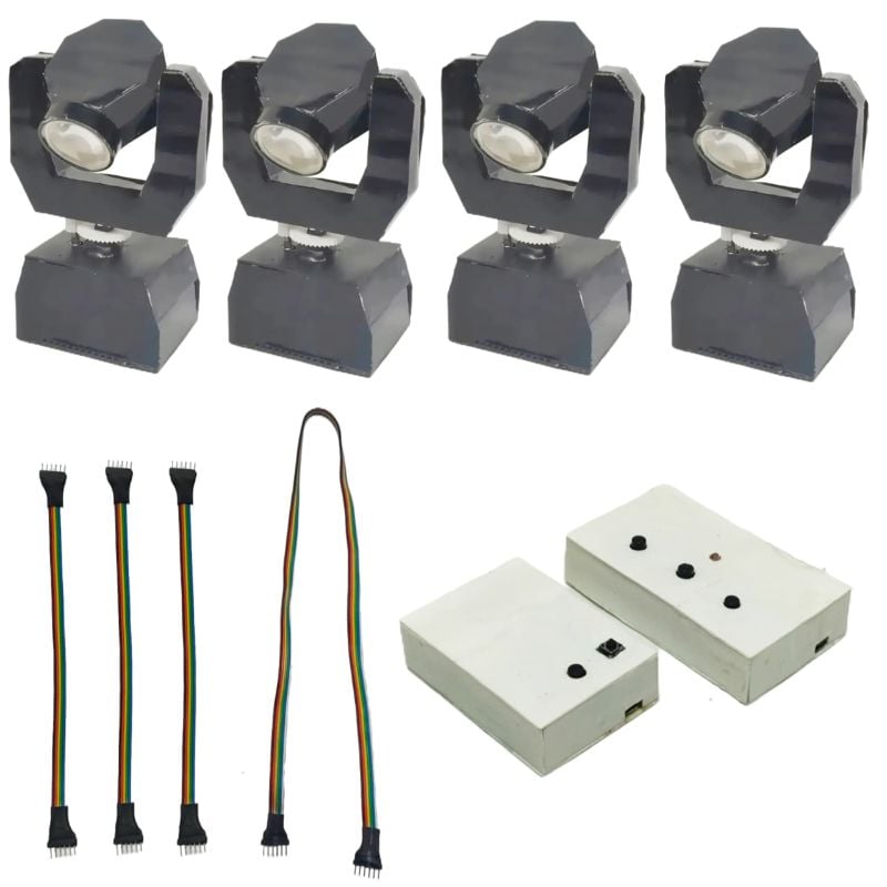 4 pcs Sharpy light (black) Automatic controller with 3 pics small cable 8 inch,  and 21 Inch Big cable