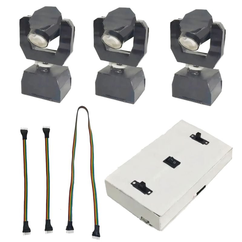 3 pics Sharpy light (black) blinking controller with 2 pics 8 inch cable and 21 Inch Big cable