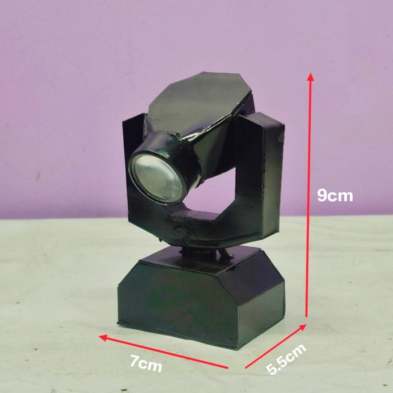 Mini sharpy light (RGB) without cable 2.5w rgb led with 3w white flash light. 180 degree moving