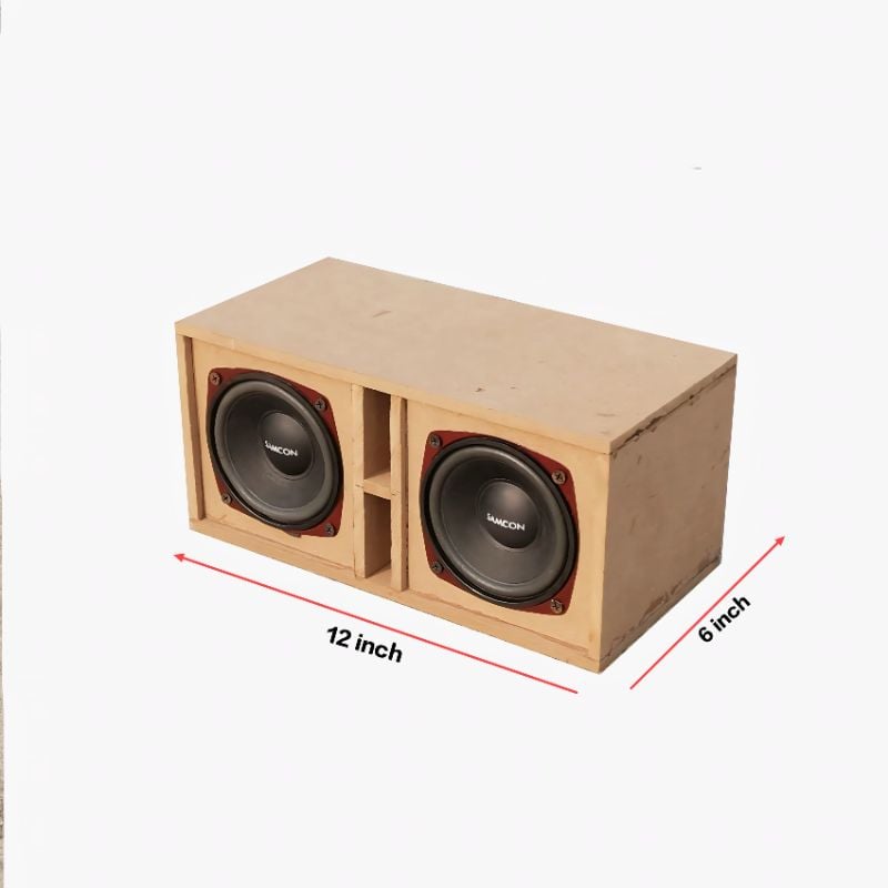 80watt double Bass 4 inch woofer dual bass,7mm MDF board with dual chamber