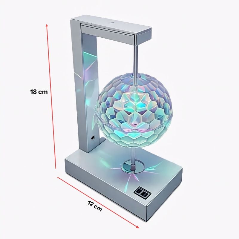 360 Degree Crystal Magic Disco Led Light Rotating  Light, 3 Watts