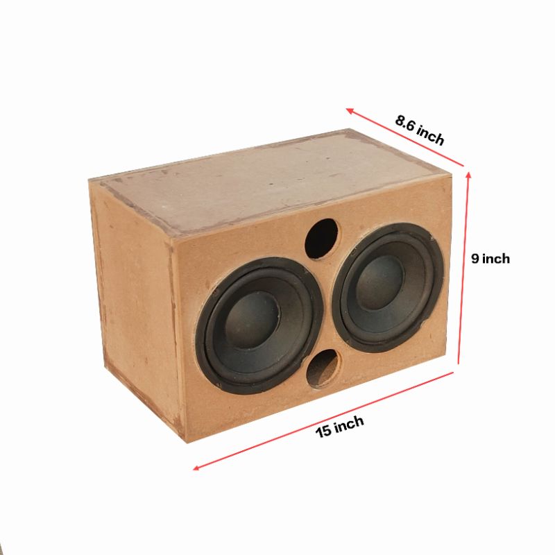 6.5 inch woofer speaker Box 100w 11mm MDF board