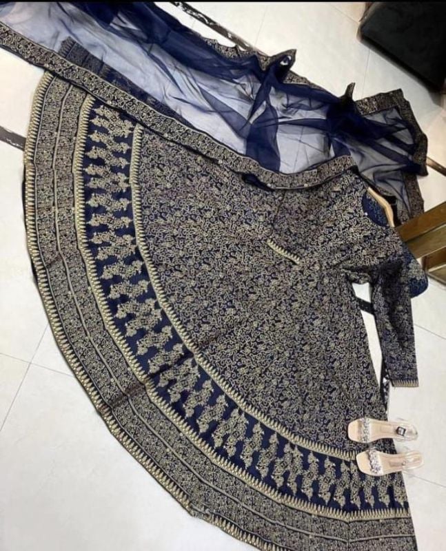 Woman's stitched printed suit