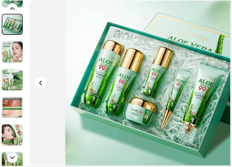 Natural Aloe Vera Skin Care Set