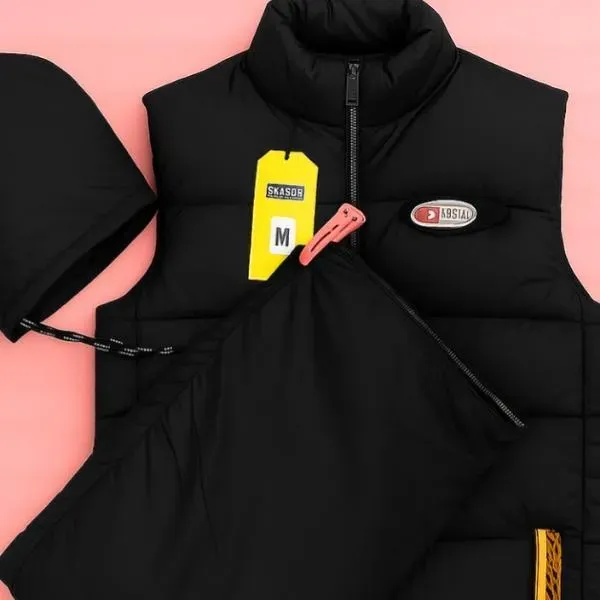 Men's Parachute Printed Sleeveless Jacket