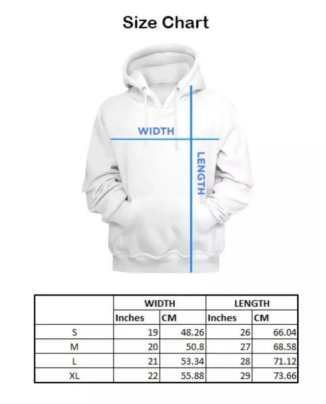 1 Pc Fleece Printed Hoodie