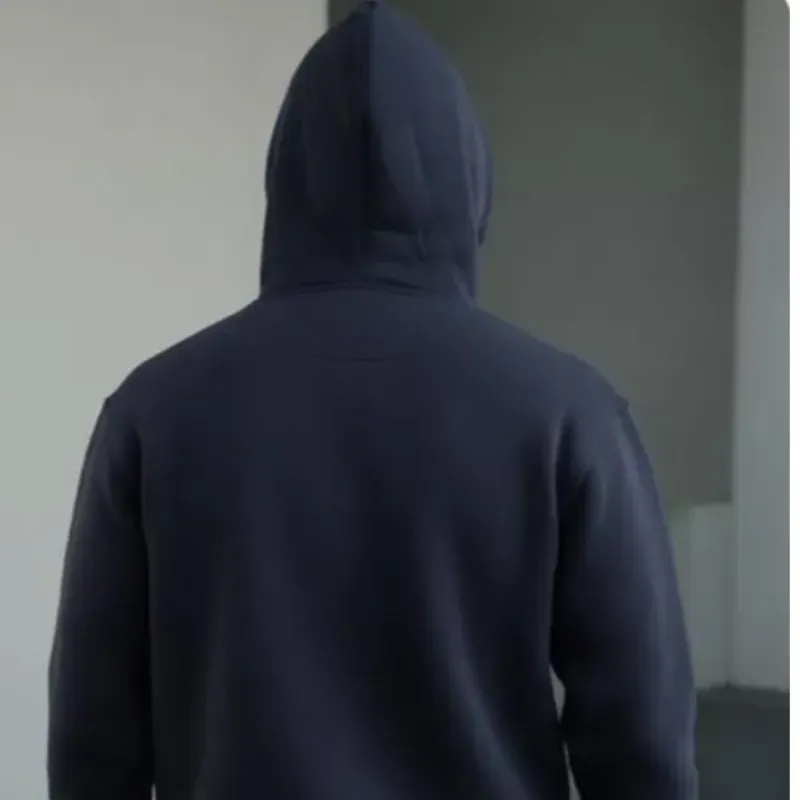 Premium Heavyweight Black Fleece Zipper Hoodie