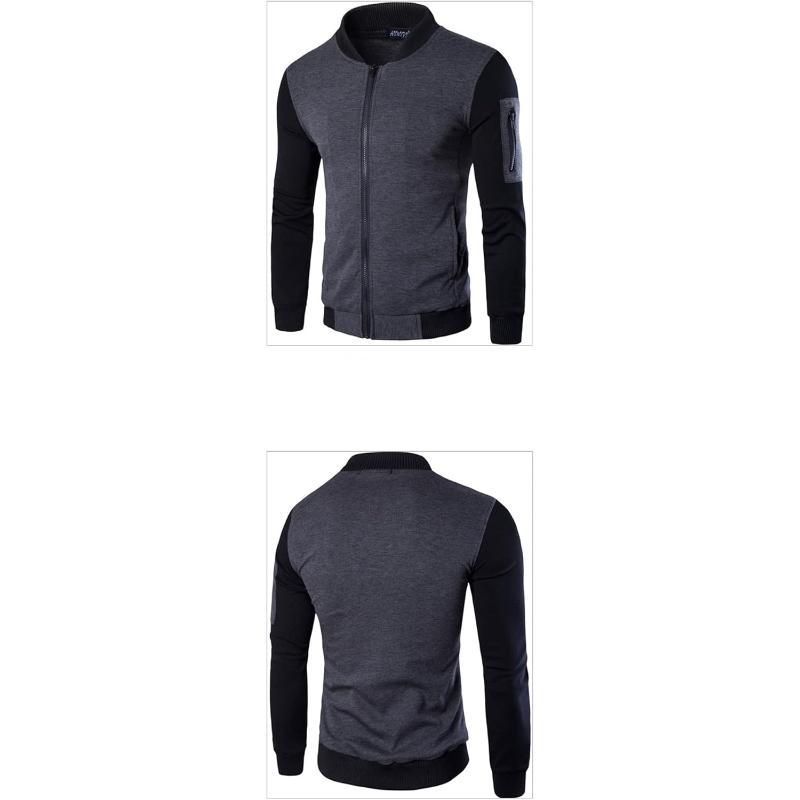 Men's Fit Body Fleece Jacket-Grey