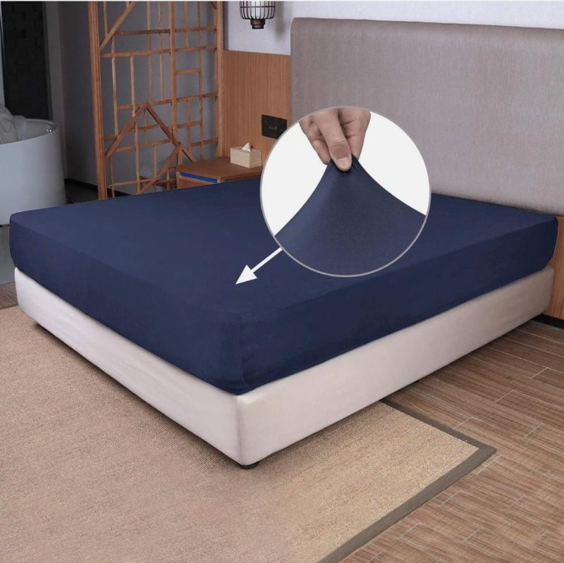 Full Size Fitted Sheet Only - 4-Way Stretch Knit, Snug Fit, Wrinkle Free & Stay
King size