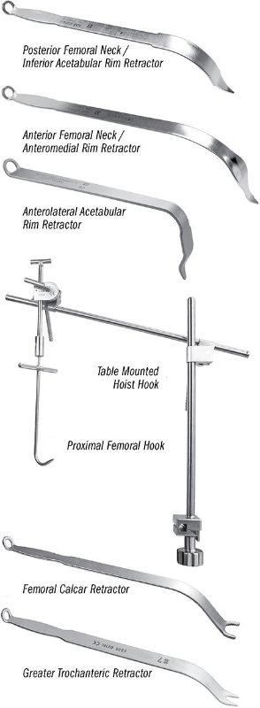 TOTAL HIP INSTUMENTS & HIP CALIBRATION GAUGE SET