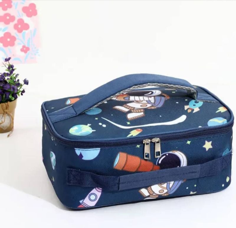 lunch bag rectangle bas bleue