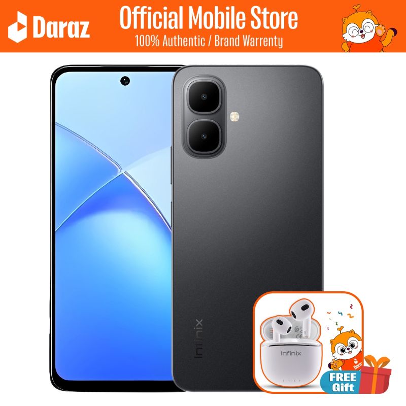 Infinix Smart 10 (4GB RAM + 64GB ROM) সাথে সম্পূর্ণ ফ্রি পাচ্ছেন: Infinix Buds Lite XE23 ট্রু ওয়্যারলেস ইয়ারবাডস!