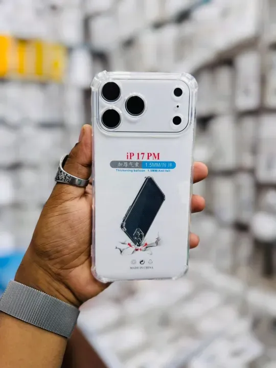 For Apple iPhone 17 Pro Max Flexible Clear Transparent Soft TPU Back Case Cover