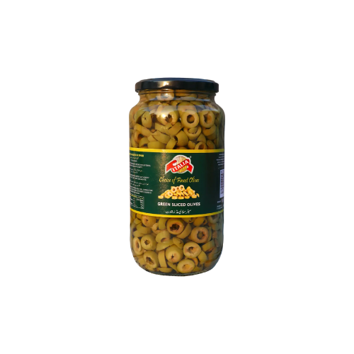 Sliced Green Olives - 450 Gram
