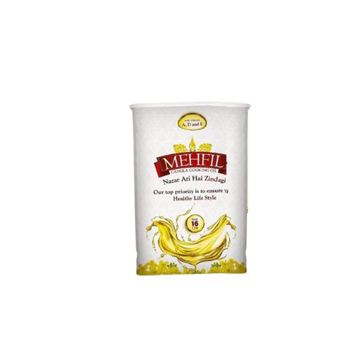 Mehfil - Canola - Pure Cooking Oil - 16 Litres Tin