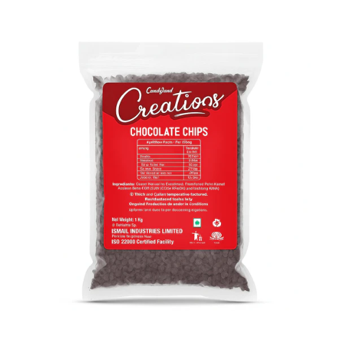 Candyland Creations - Chocolate Chips - 1 KG x 12 Packs