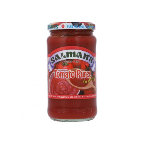 Salman's - Tomato Puree For Cooking - Glass Jar - 370g