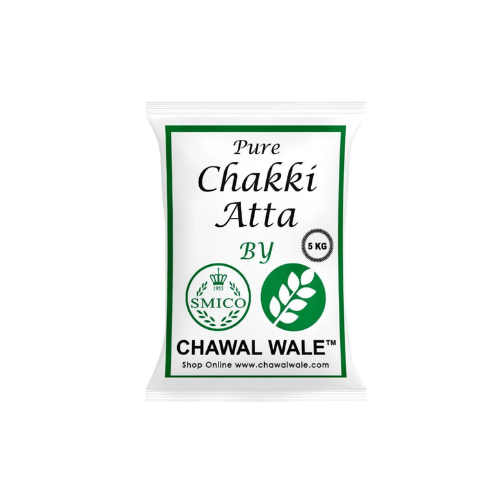 100 % Pure - Chakki Atta - Whole Meal Flour - Chawal Wale - 5 KG