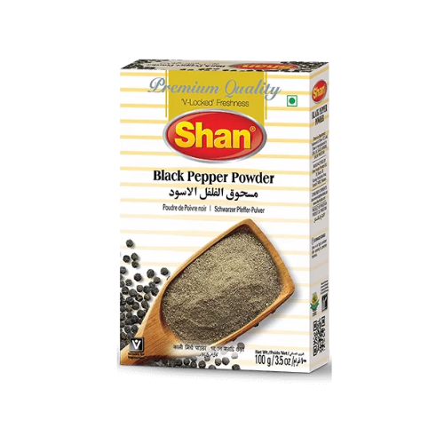 Shan Foods - Plain Spices - Black Pepper Crushed - 1 Kg - Institutional Packs