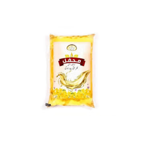 Mehfil - Canola - Pure Cooking Oil - 5 Litres - Pouch Pack