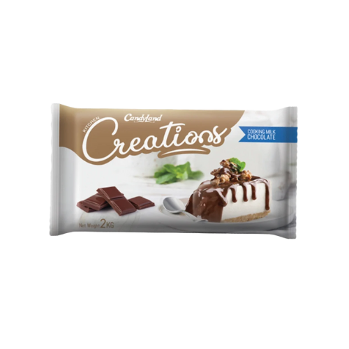 Candyland - Creations - Cooking Milk Chocolate - 2KG - Chocolate Bar