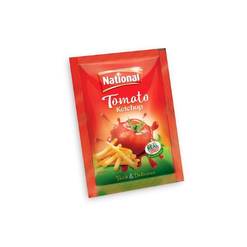 National Tomato Ketchup - 9 gm Sachet Pack - 1 Ctn (510 Pcs)