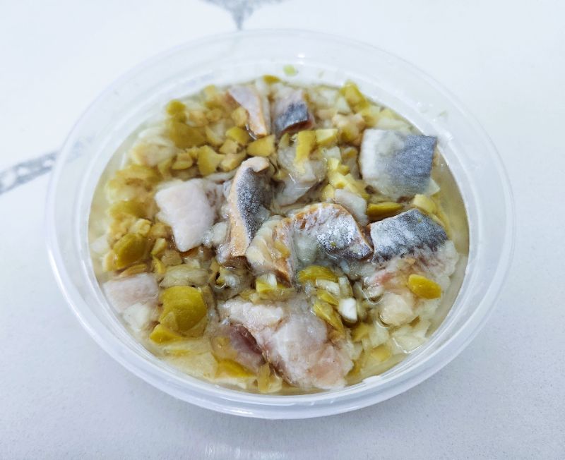 Herring with Green Olives