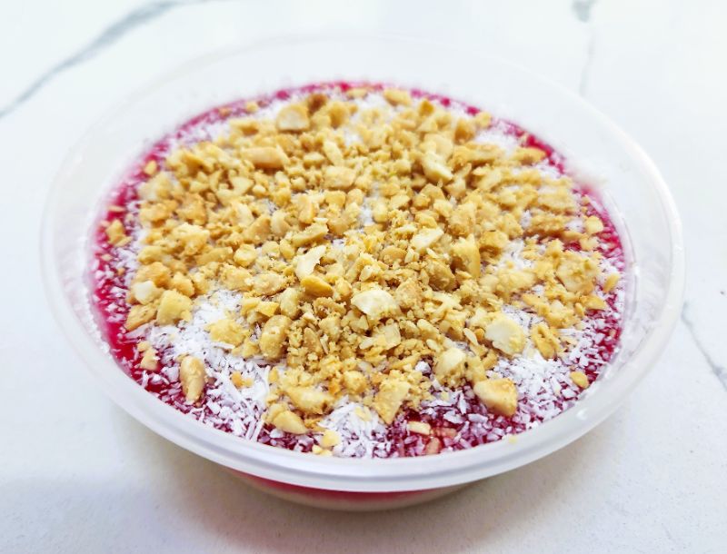 Creamy Malabi with Peanut Topping