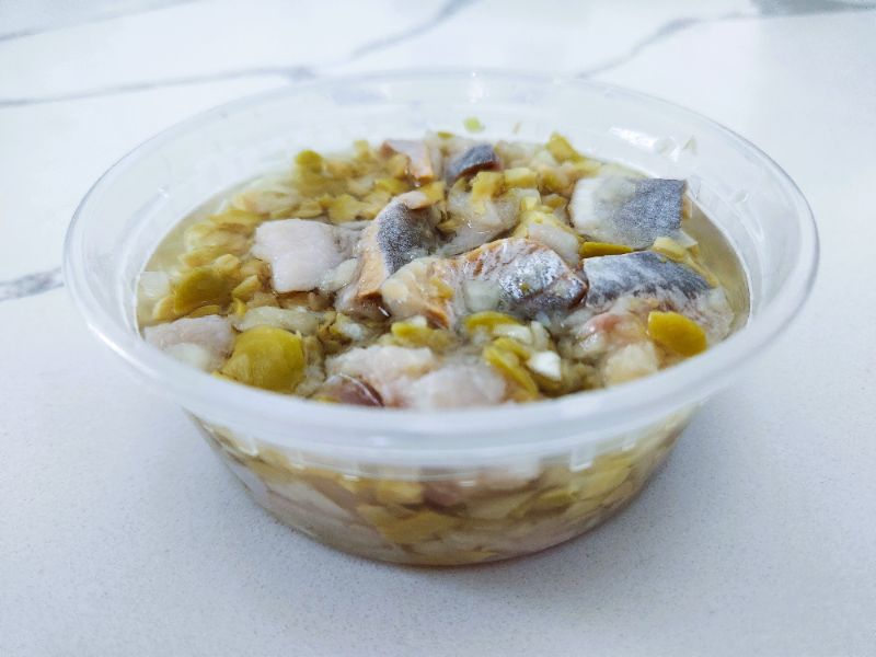 Herring with Green Olives