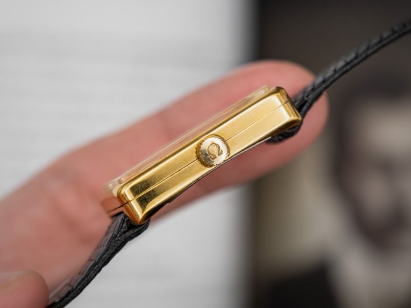 VINTAGE OMEGA DE VILLE MANUAL WINDING TANK WATCH | GOLD PLATED