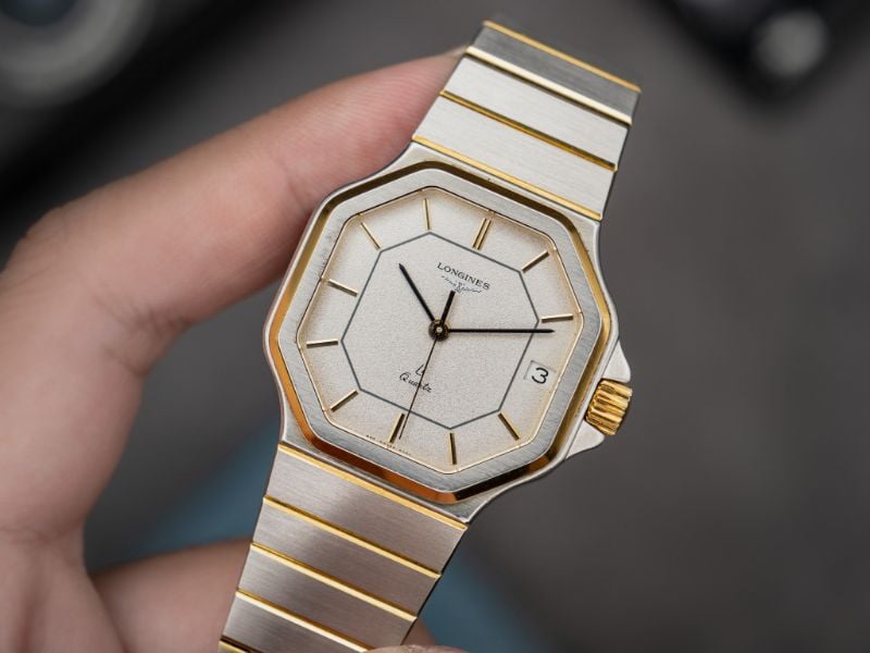 LONGINES OCTAGON LI QUARTZ VINTAGE WATCH