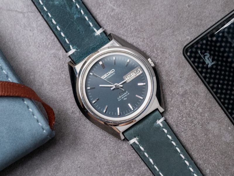 VINTAGE SEIKO LORD MATIC SPECIAL MIDNIGHT BLUE AUTOMATIC WATCH