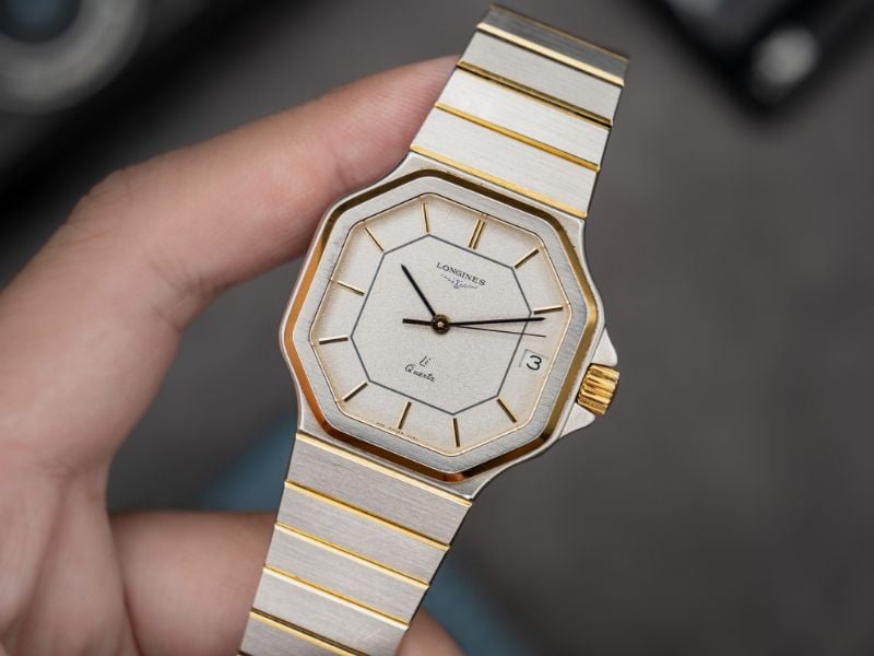 LONGINES OCTAGON LI QUARTZ VINTAGE WATCH