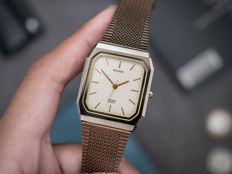 VINTAGE CITIZEN EXCEED SNOWFLAKE TUNGSTEN TANK WATCH