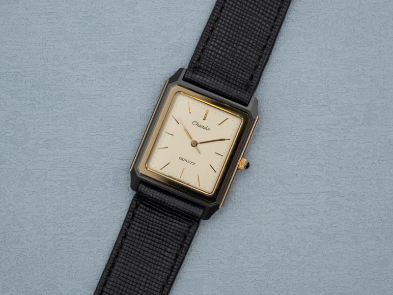 VINTAGE ORIENT CHANDOR TITANIUM TANK WATCH