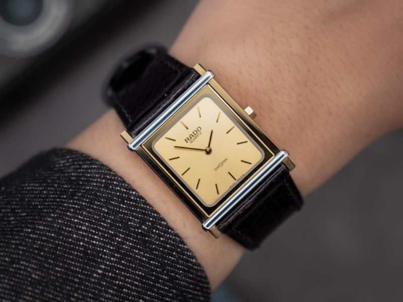 VINTAGE RADO DIASTAR “CHINOISE” TUNGSTEN TANK WATCH