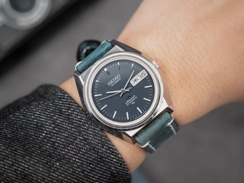 VINTAGE SEIKO LORD MATIC SPECIAL MIDNIGHT BLUE AUTOMATIC WATCH