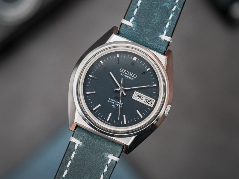 VINTAGE SEIKO LORD MATIC SPECIAL MIDNIGHT BLUE AUTOMATIC WATCH