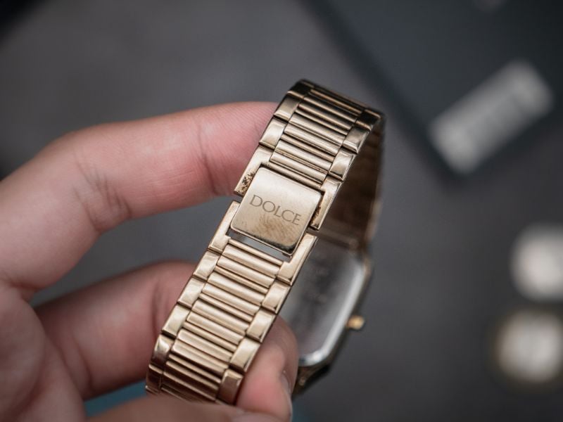 VINTAGE SEIKO DOLCE STARDUST DIAL TANK WATCH